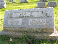 Mroz, Walenty and Mary A